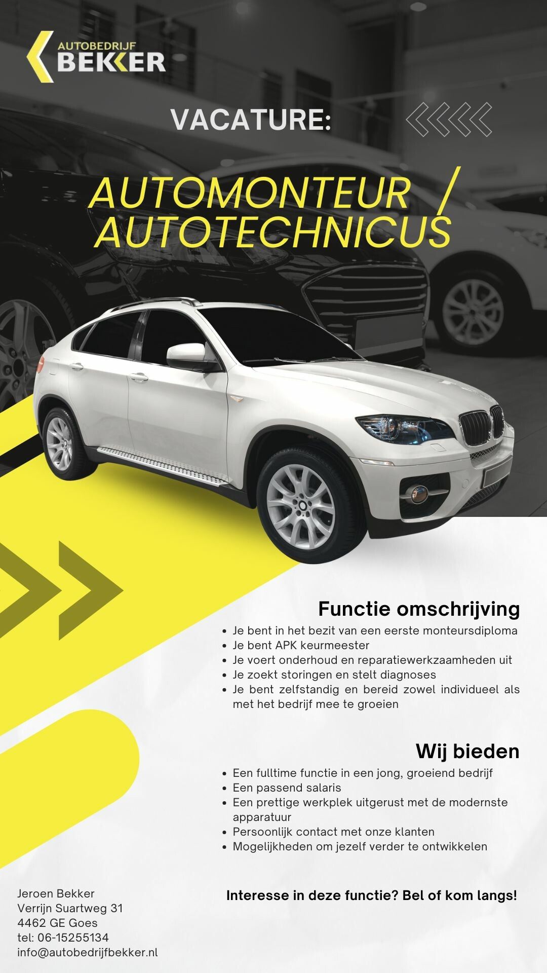Vacature Bekker